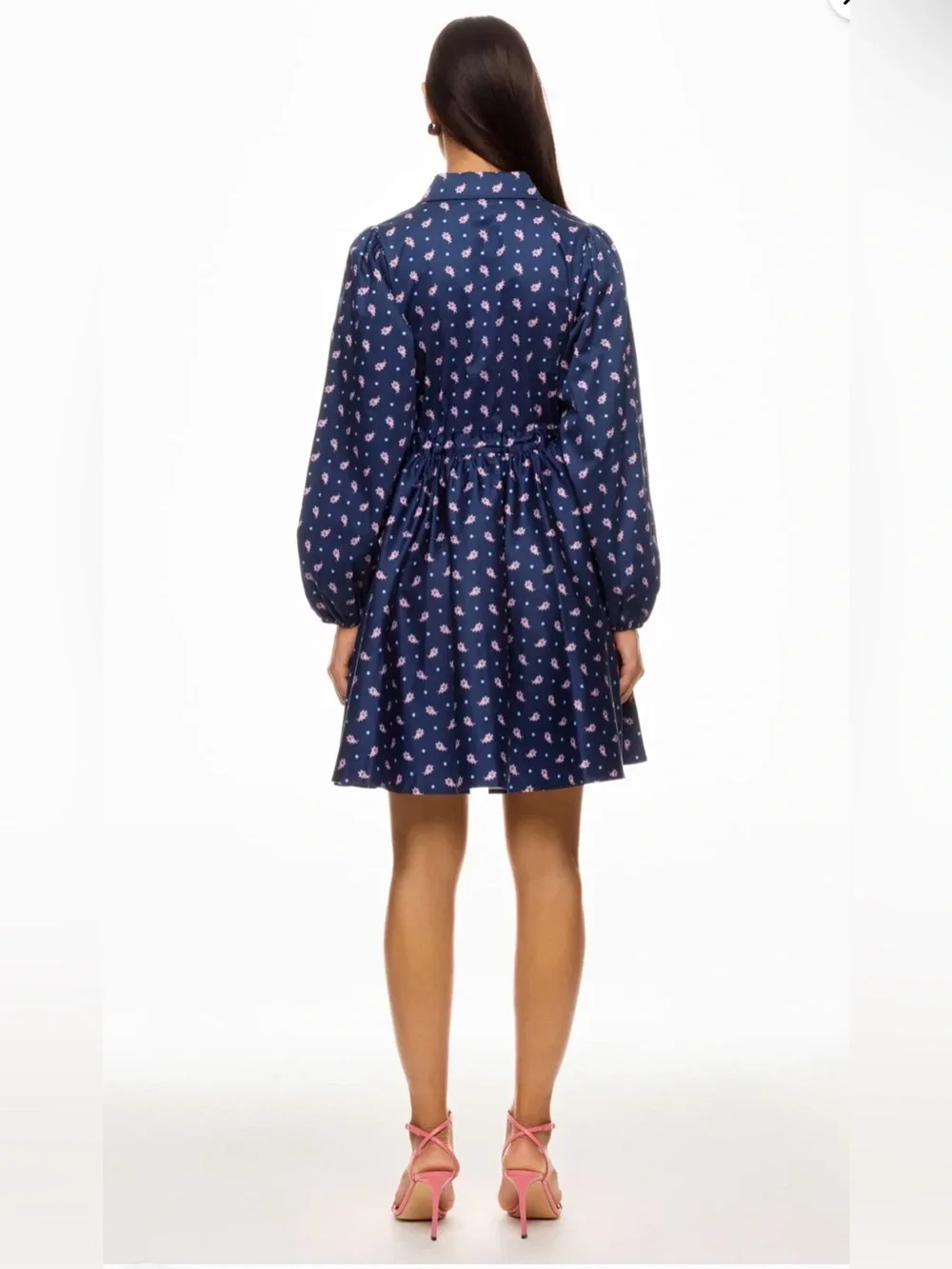 Kate Spade New York Paisley Millie Dress Shirt Dress with Drawstring